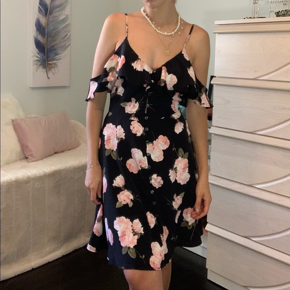 Bleuh Ciel Off the shoulder floral dress